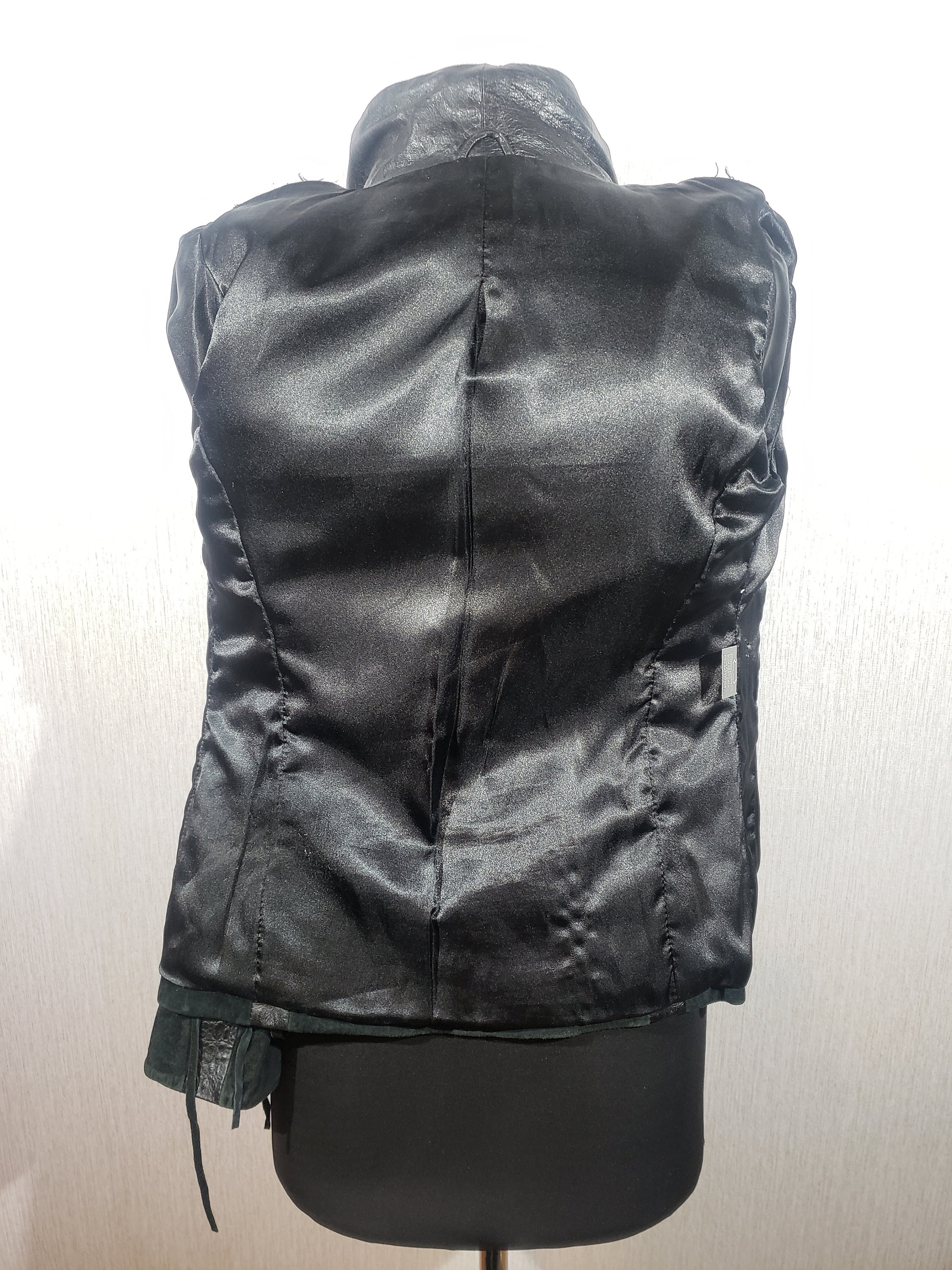 Vintage Black Suede Leather Jacket: Women's Zipper Moto Style - Etsy
