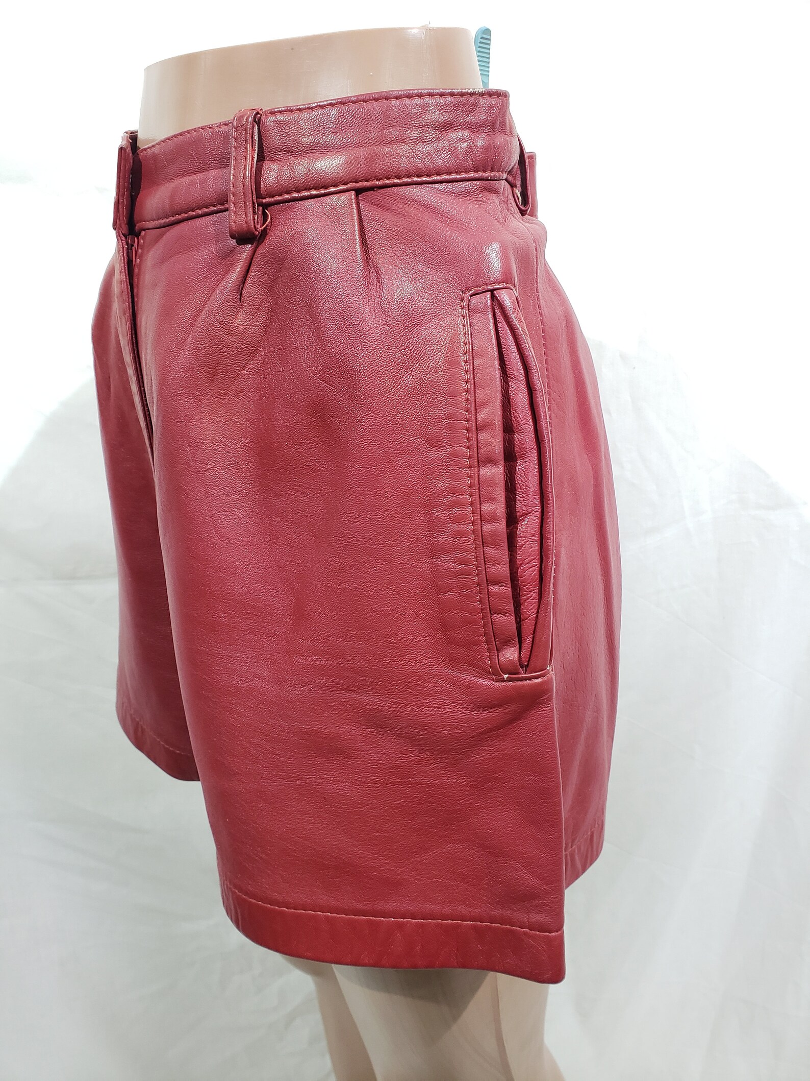 Cute red leather womens shorts. Wonderful red leather shorts Etsy