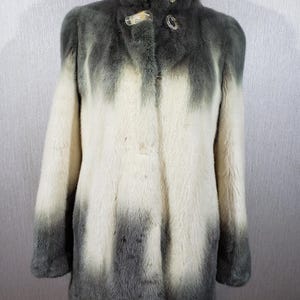Vintage Mink Fur Coat: Brown Warm Women&#39;s Coat