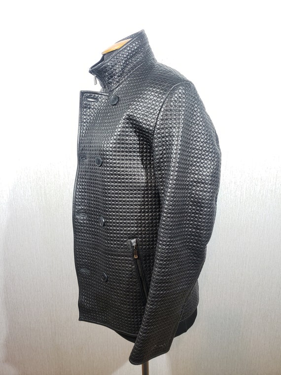 Luxury black leather jacket for men. A gorgeous b… - image 4
