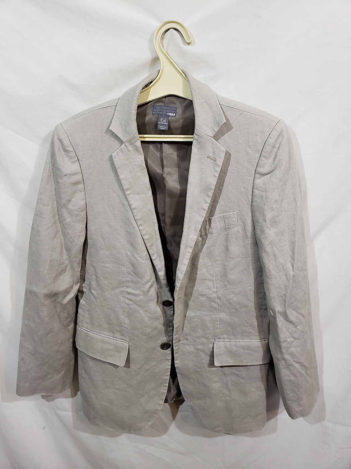 Stylish Men's Beige Linen Jacket. Men's Jacket. Light | Etsy