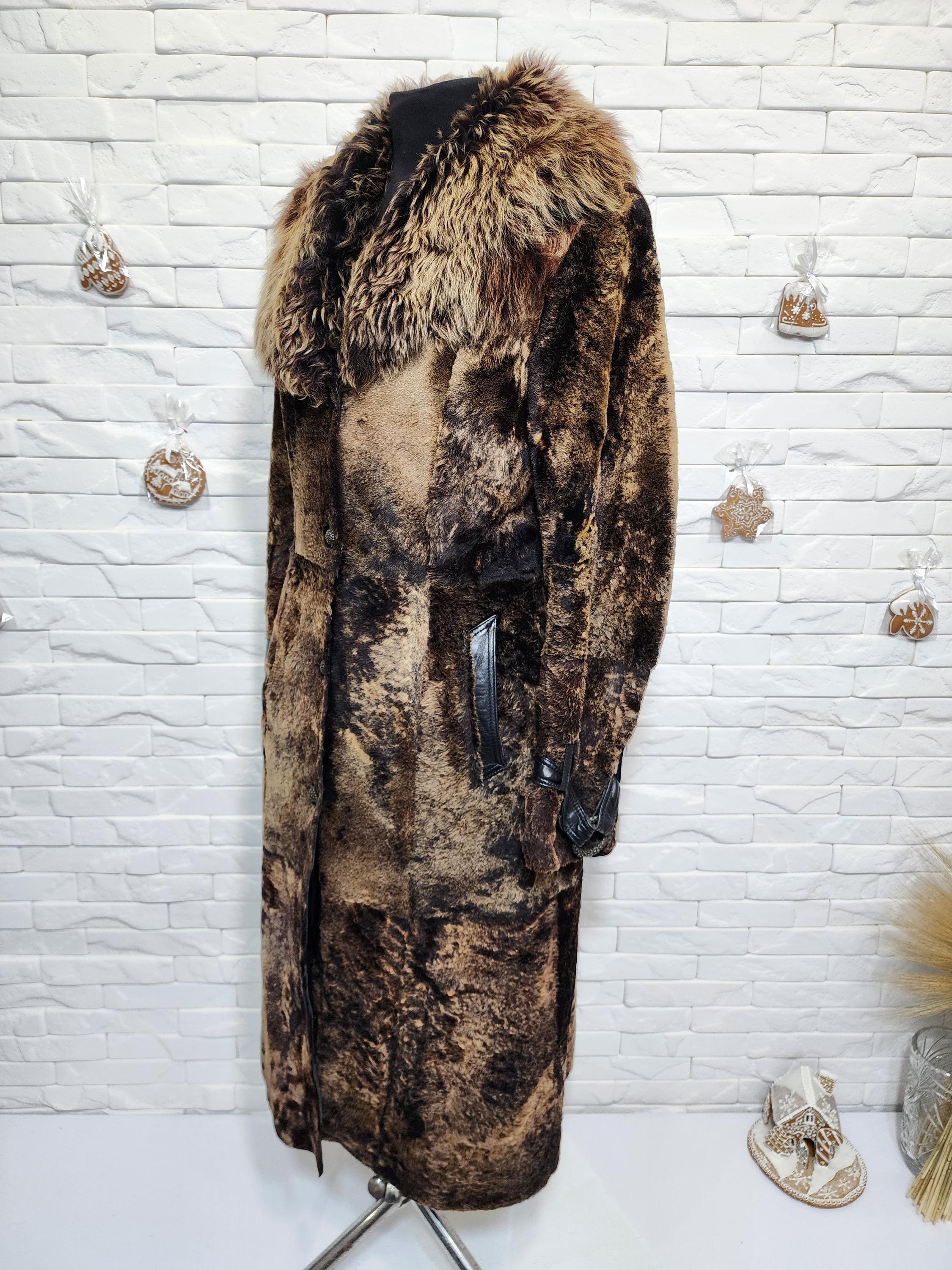 Brown Fur Coat: Genuine Fur. Women's Sheepskin. - Etsy Israel