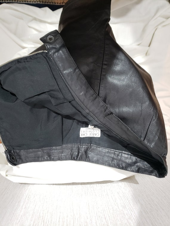 Comfortable leather black shorts for women. Black… - image 7