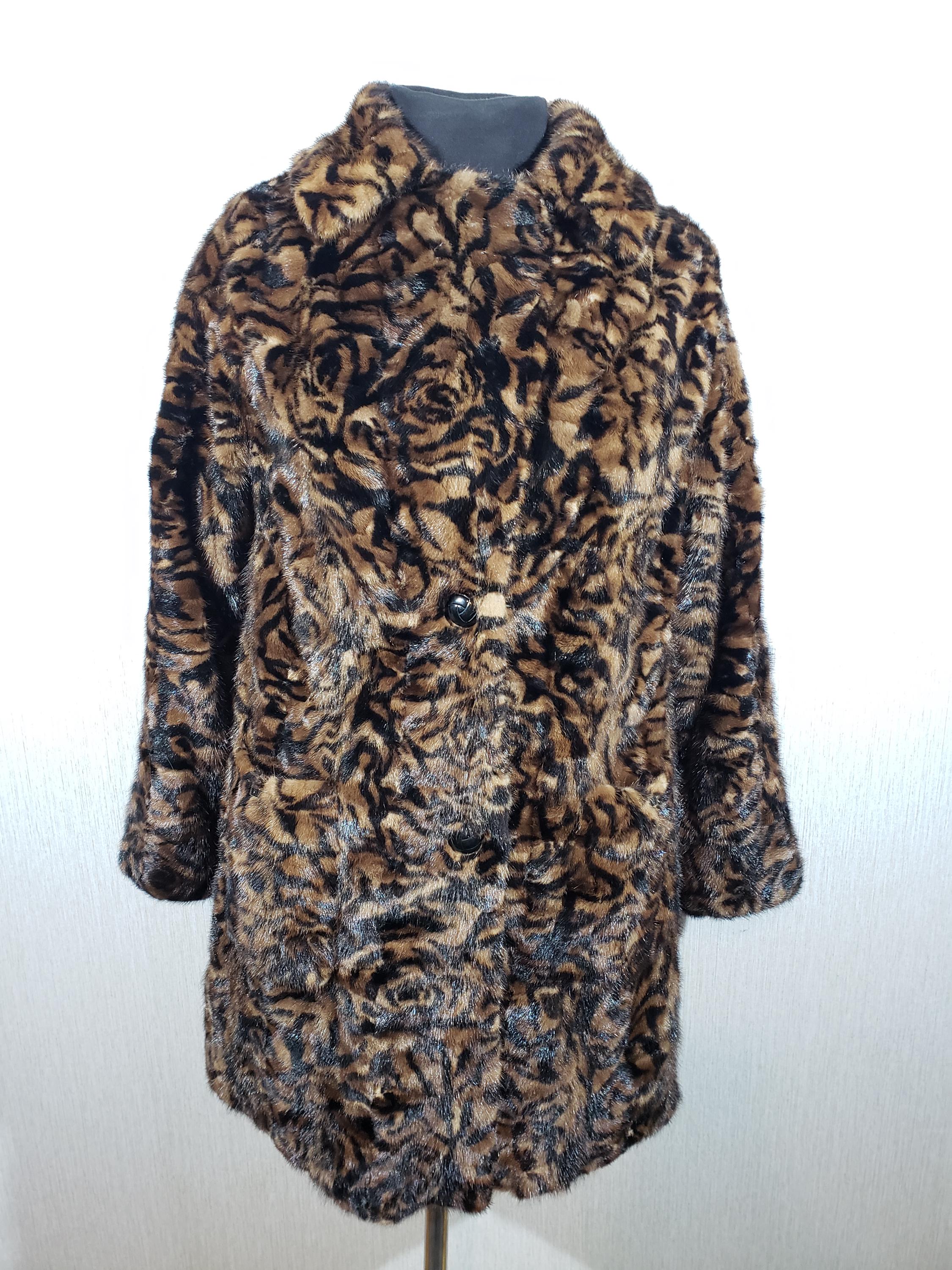 ヴィンテージブラウンミンクファーコート - レディースの暖かい高級