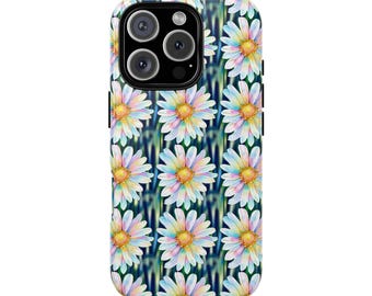 Daisy Phone Case, Tough Phone Case, Floral iPhone Cover, Springtime Gift, Nature Lovers Accessory