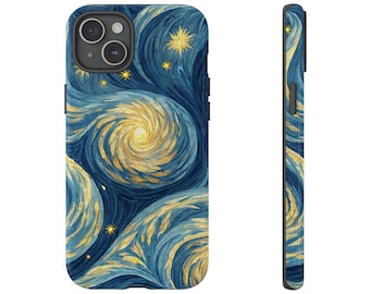 Galaxy Phone Case, Tough Phone Cover, Van Gogh Starry Night