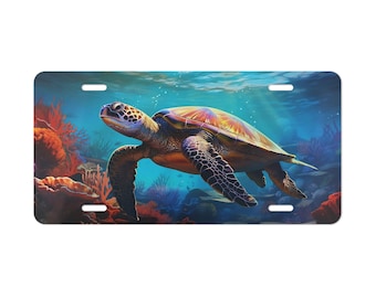 Sea Turtle License Plate, Ocean License Plate