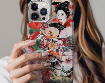 Collage Phone Case Japanese Coquette, Japan Theme, Tough Cases for iPhone, Samsung Galaxy, and Google Pixel, Matte or Glossy Finish