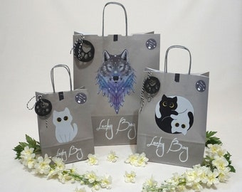 Goodie Bag, grab bag, lucky bag, mystery bag, Fukubukuro - different sizes