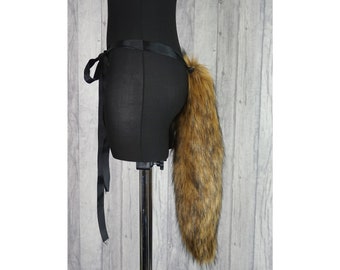 Cosplay Tail, Schwanz, Schweif, Wolf, Fuchs, Katze, flauschig, seidig, Kunstpelz, braun, high quality