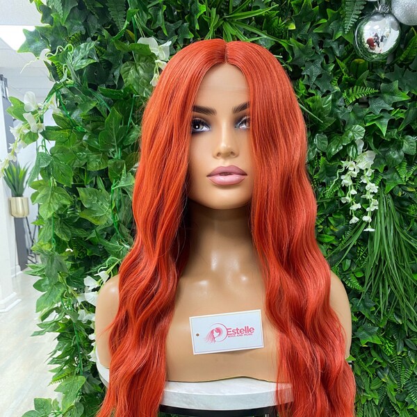 Red Wigs Etsy