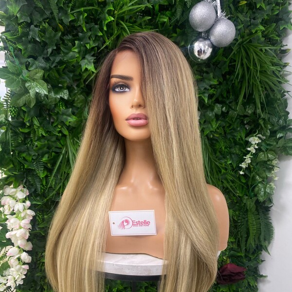 Human Hair Lace Front Wig Etsy