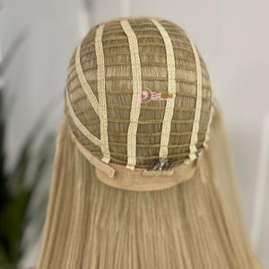 Straight Layered Monofilament Lace Front Wig |Middle Part |Heat Safe Synthetic Fibre|Realistic Wig image 7