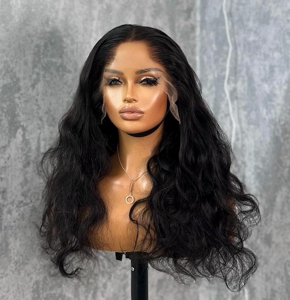 Long Wavy Straight | Natural Black 100% Virgin Human Hair HD 