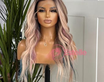 Fuchsia, Hot Pink, Layered, Retro Waves, Heat Safe, Pink  display picture 3