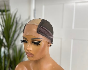 Brown Adjustable Velvet Wig Cap Wig Lace Grip | Wig Grip Headband | Wig Security |Large Lace Area