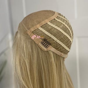 Straight Layered Monofilament Lace Front Wig |Middle Part |Heat Safe Synthetic Fibre|Realistic Wig image 6