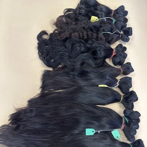 Straight Raw Cambodia Human Hair  Extensions | Double Drawn Hair | Ethically Sourced |Sew in Weft