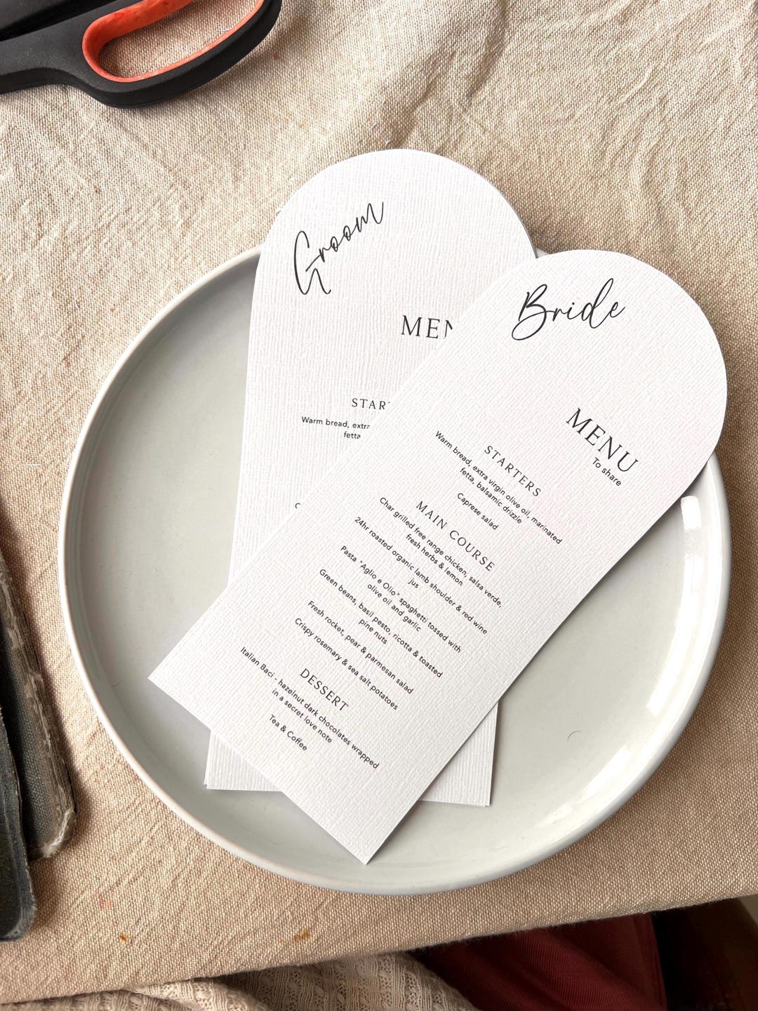 Thin Arch Place Card / Menu Design - Etsy Australia