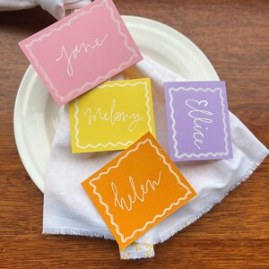Place Cards bright Colours - Etsy Australia