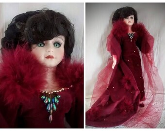 Seymour Mann Connoisseur Doll Collection Southern Bell / Limited Edition Period Doll Designed by Eda Mann / 20 Inch Vintage Doll NIB / COA