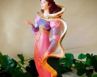 Vintage Lenox Maid Marion : Legendary Princesses  Hand-Painted Bisque Porcelain Figurine