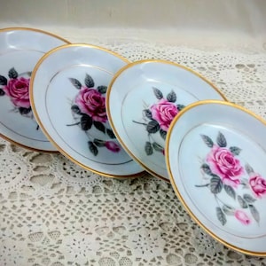 Noritake Lindrose Vintage Saucers Rose Floral Romantic 1950’s China