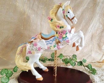 Lenox “romance” Carousel Horse Figurine. Limited Edition, 22K Gold
