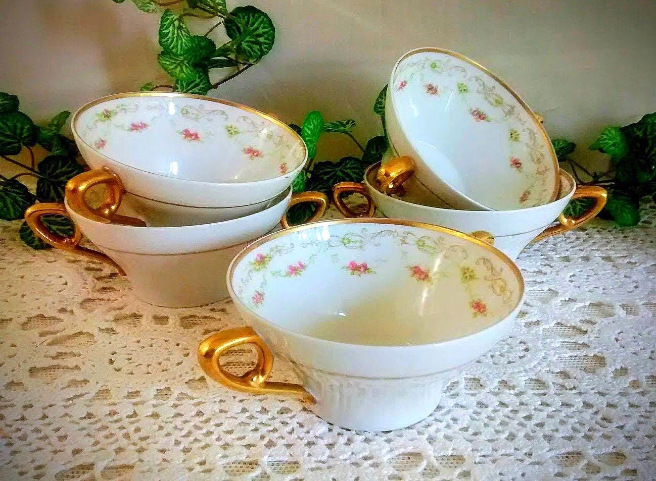 Limoge bouillon cups - Etsy 日本