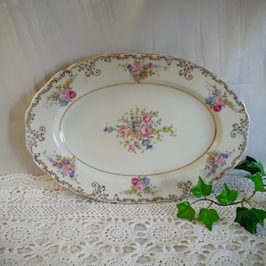 Thomas Ivory 13 Inch Oval Platter Bavaria Germany