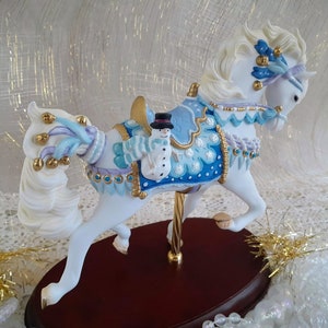 Lenox Carousel Horse 1998 Christmas Hanukah Winter Decor
