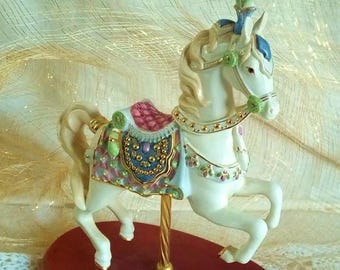 Vintage Lenox Persian Fantasy Carousel Horse : Handpainted  Porcelain (RARE)