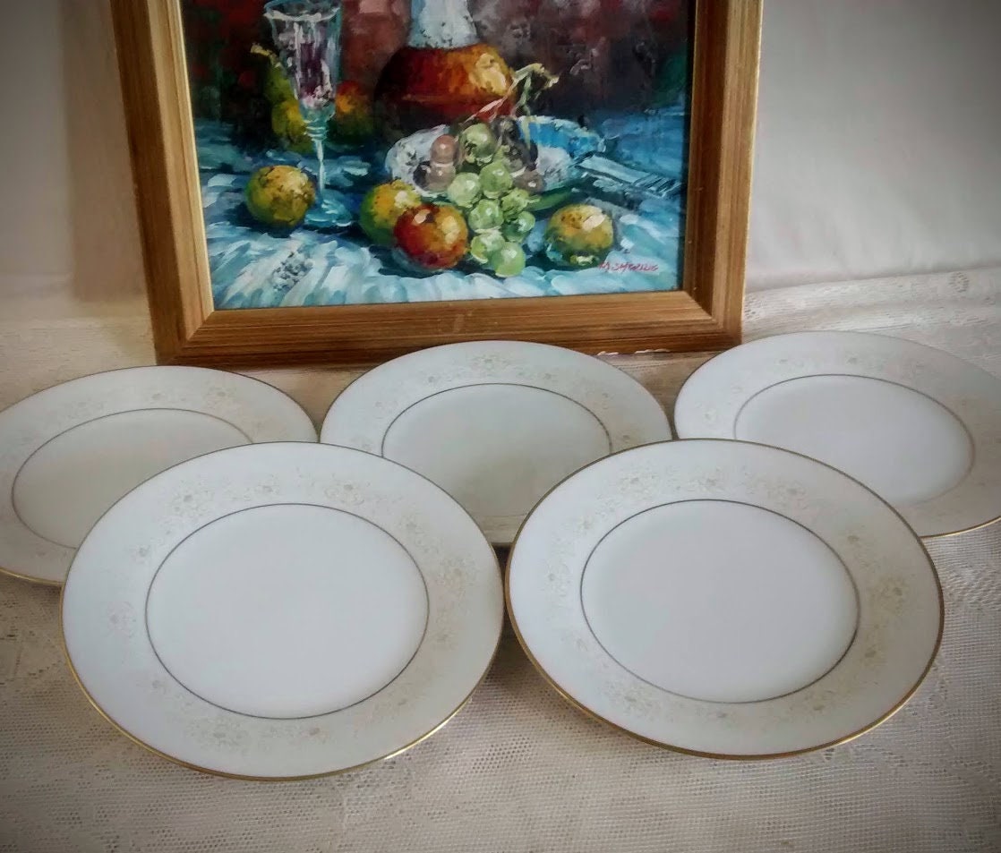 1970s USA向け 日本製ストーンウェア アイボリー系　26cm 大皿　5枚 Noritake 70s - Etsy 日本
