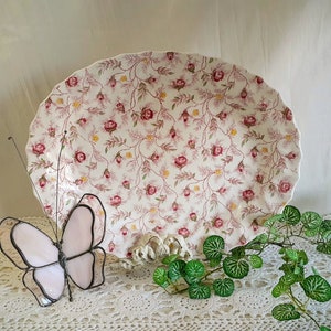 Spode Copeland Platter Rosebud Chintz England 13 Inch Cottagecore Farmhouse Chic