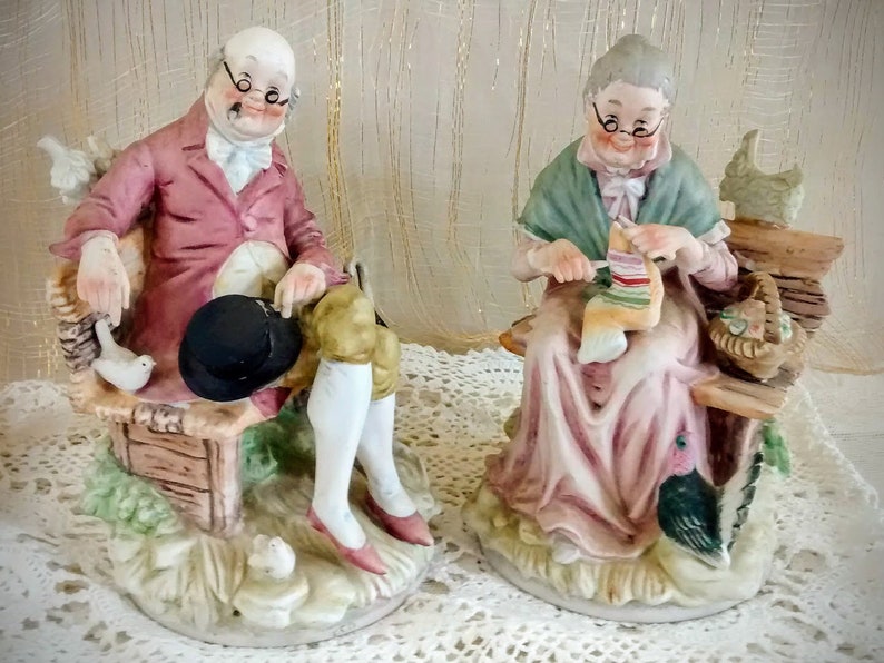 RETIREMENT by Morra / Old Man and Old Woman Figurines in | Etsy
