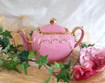 Vintage Pink Art Deco Cube Square Teapot Made in Japan - Etsy
