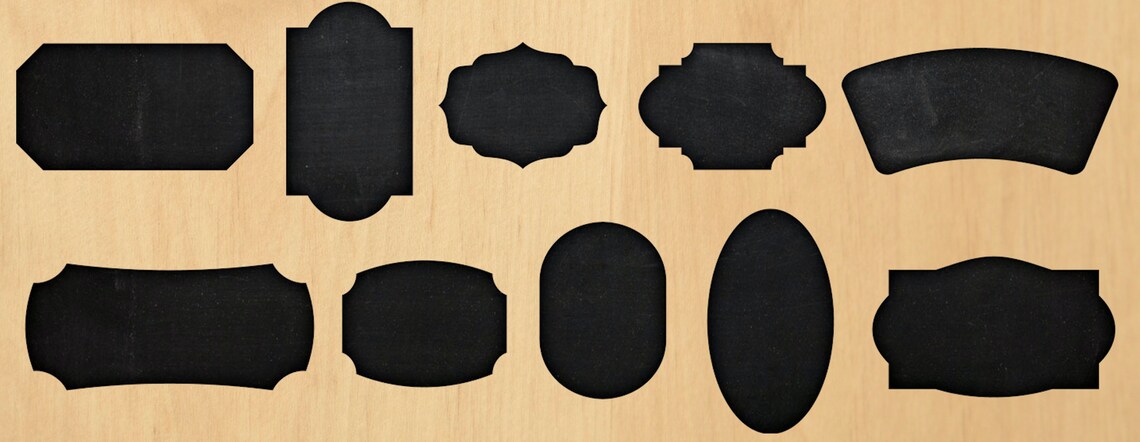 Printable Chalkboard Labels PNG Chalk Frames Chalkboard - Etsy