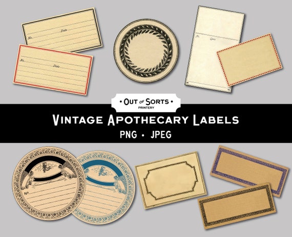 blank vintage label template