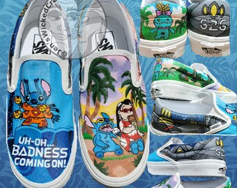 lilo and stitch vans slip ons