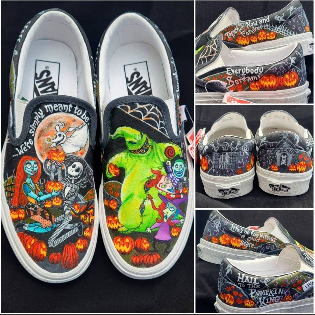 Mente Espere sonriendo Tim burton vans - Etsy España