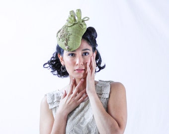 Oilve Green Women's Vintage Fascinator Hat