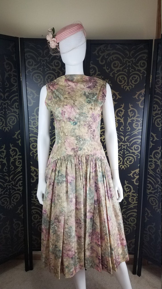 50s Vintage Women's Multi-color Dress