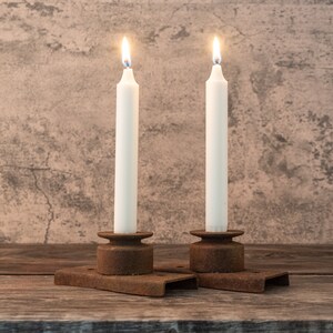 Vintage Toro Blade Retainer Industrial Parts Decor Candle Holders