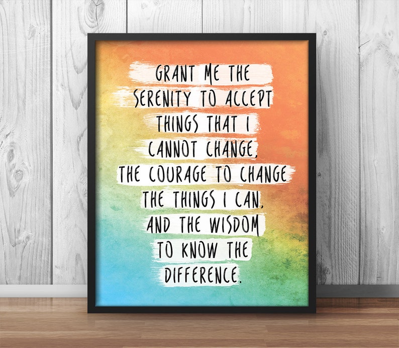 printable serenity prayer