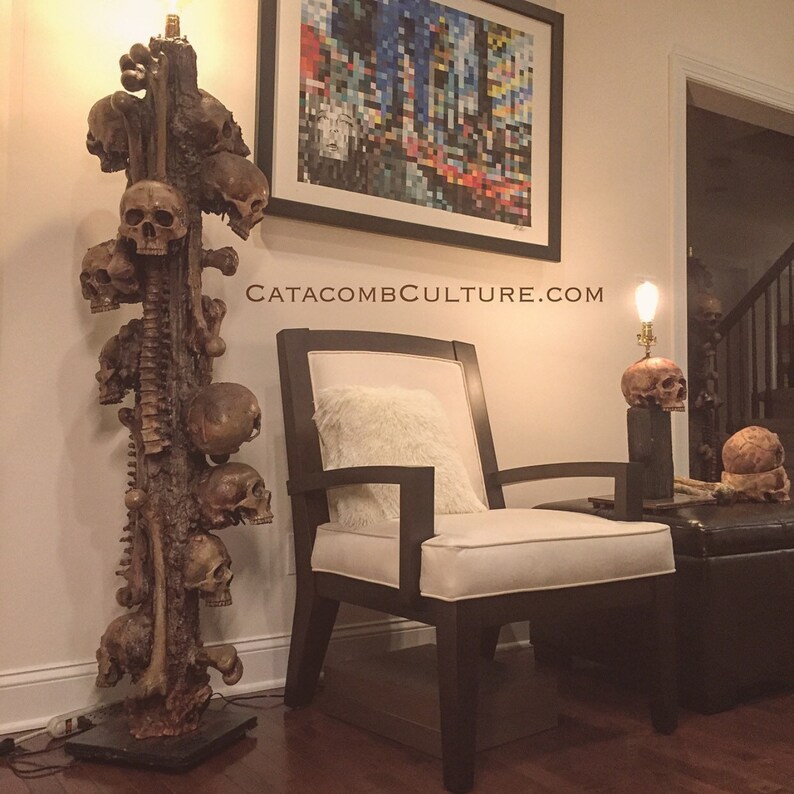 Skeleton Pile Floor Lamp Etsy