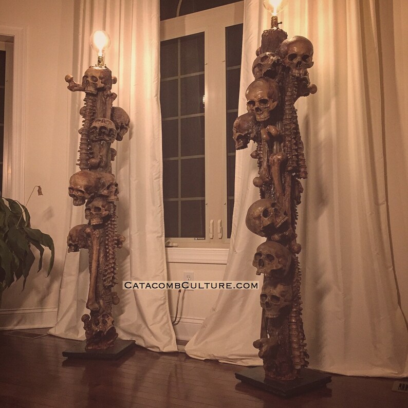 Skeleton Pile Floor Lamp