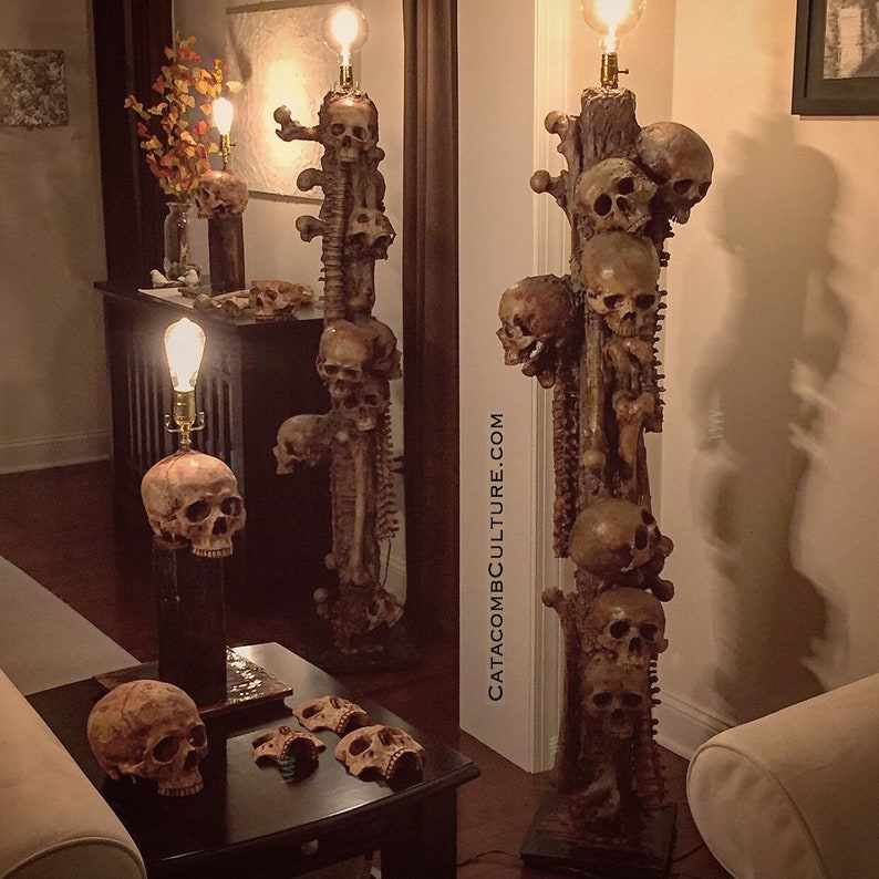 Skeleton Pile Floor Lamp Etsy