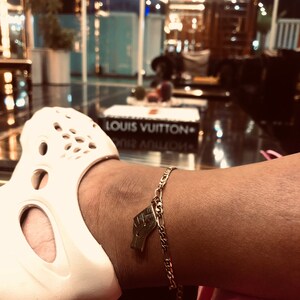 Unisex Fists Up Afros Out Anklet