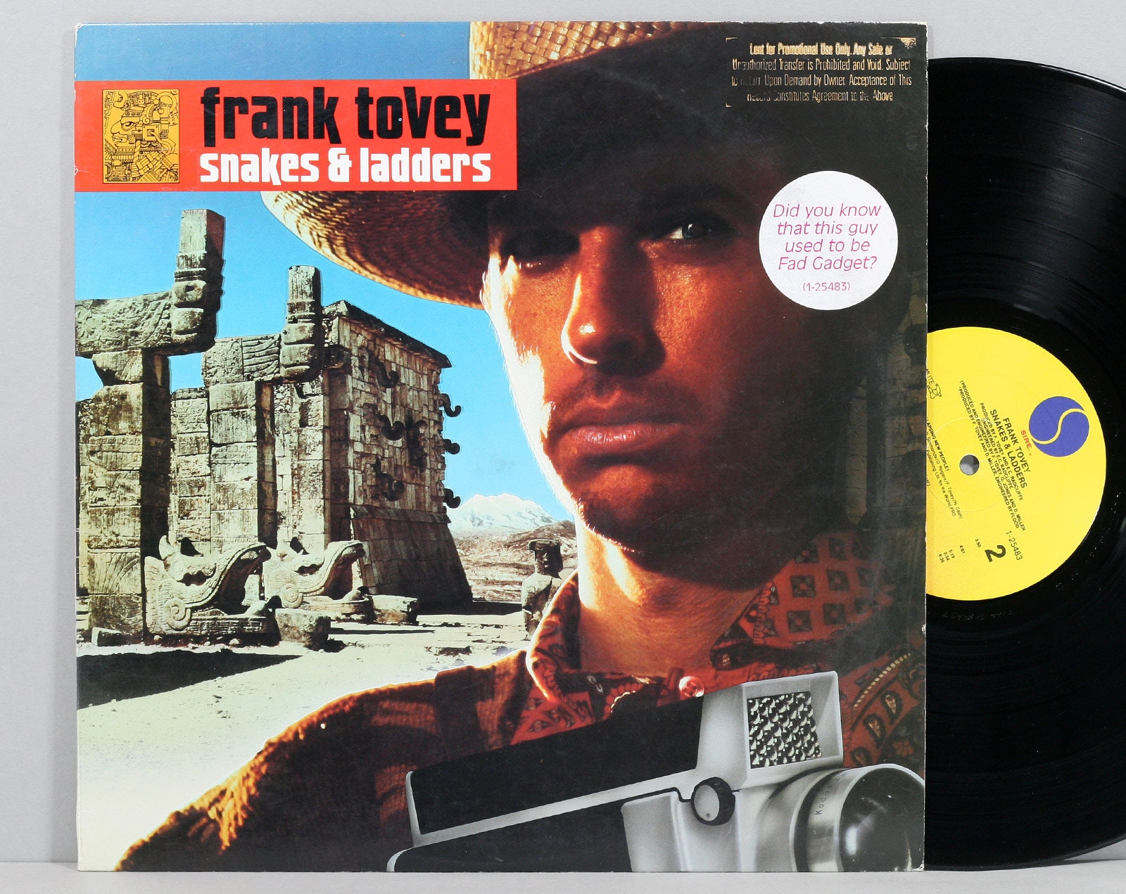 Frank Tovey - Snakes & Ladders - Vinyl LP Record Album 1986 Fad 