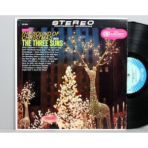 The Three Suns - The Sounds Of Christmas - Vintage Vinyl LP Record Album 1963 Reissue